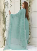 Lavish by Bin Hameed Luxury Embroidered Chiffon Semi-Stitched 3Pcs - Image 2