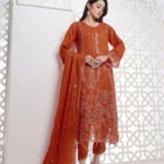Jolie by Bin Khalid Fancy Embroidered Chiffon Semi-Stitched